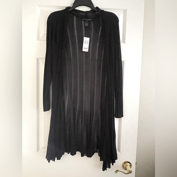 Grace Elements Sweaters - NWT Grace Elements black lightweight sheer cardigan/sweater size Large